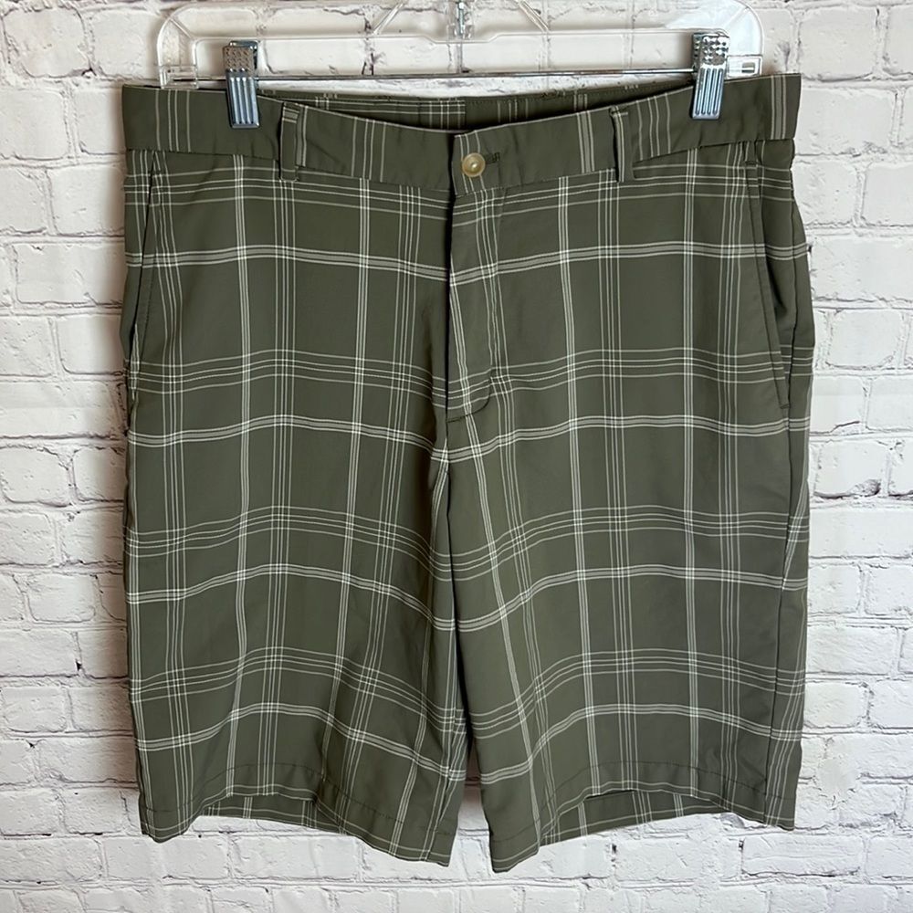 Slazenger Plaid Mens Golf Shorts